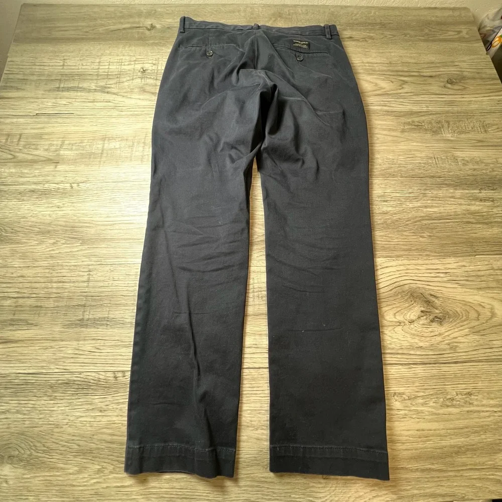 Banana Republic Aiden Slim Fit Mens 32x30 Navy Blue Chino Pants Stretch‎ Cotton